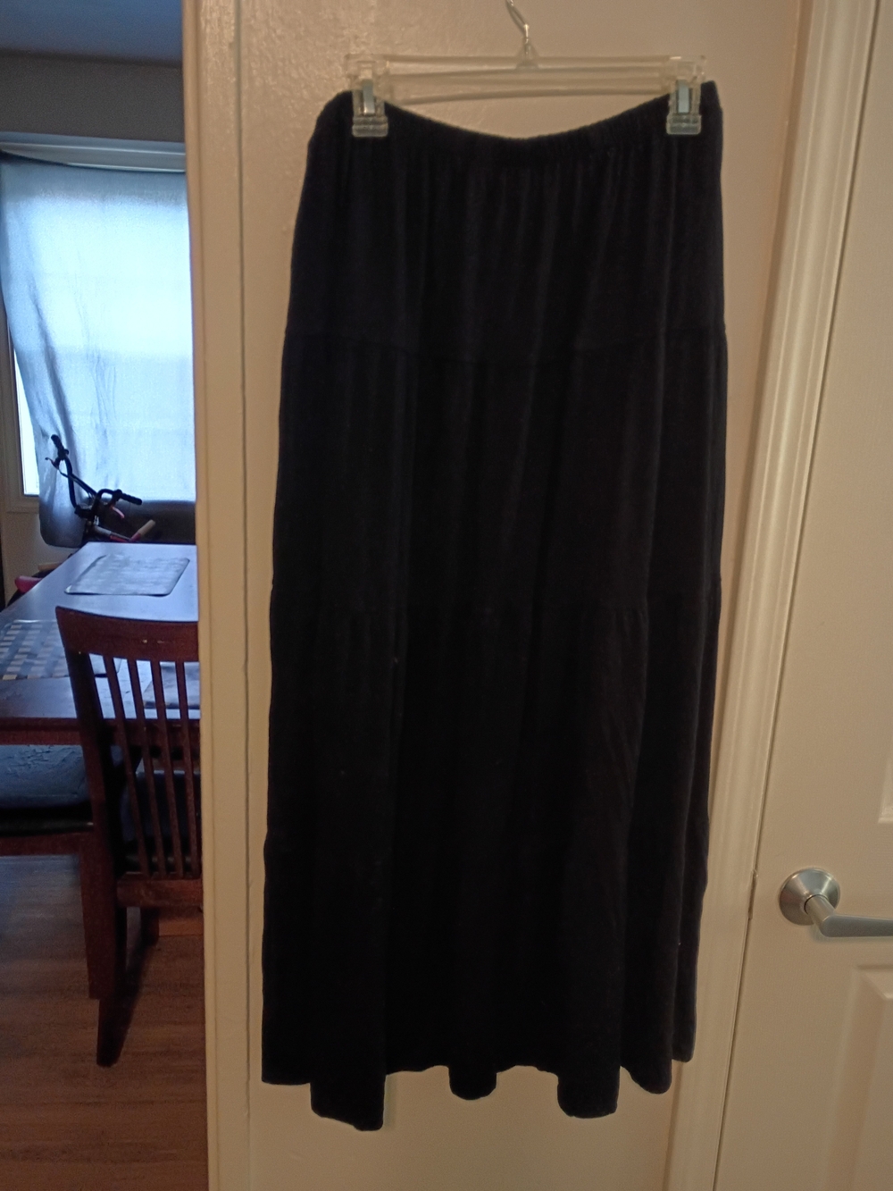 Black Tiered Maxi Skirt - Picture 3 of 4